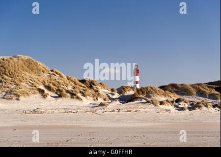 Leuchtturm von Amrum in Deutschland Stockfoto