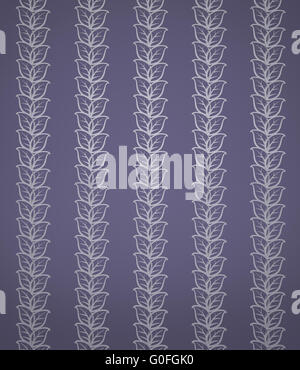 Hintergrund mit ornamentalen Blättern Stockfoto