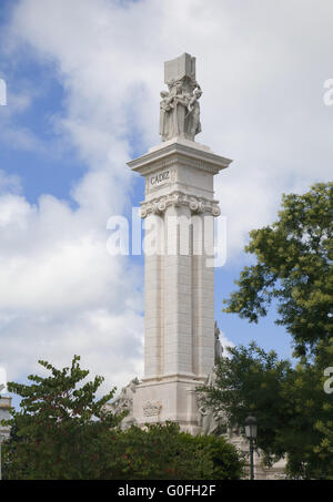 Denkmal der Verfassung in Cadiz Stockfoto