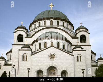 Kirche des Heiligen Sava in Belgrad Stockfoto