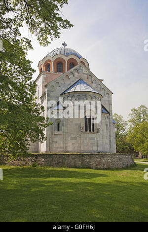 Jungfrau Maria Kirche von Studenica Kloster in Serbien Stockfoto