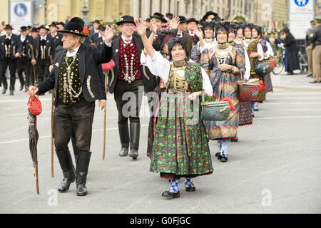 Eröffnungsumzug Oktoberfest in München Stockfoto