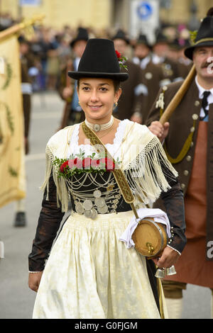 Eröffnungsumzug Oktoberfest in München Stockfoto