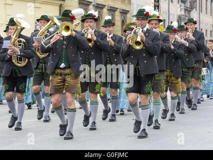 Eröffnungsumzug Oktoberfest in München Stockfoto