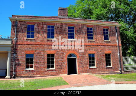 New Bern, North Carolina: georgische Ziegel Ställe Flügel im historischen 1770 Tryon Palace * Stockfoto