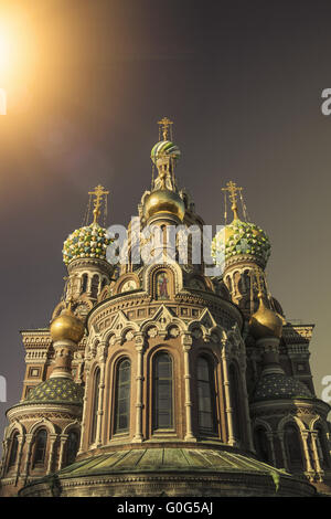 Kirche des Erlösers auf vergossene Blut, Russland Stockfoto