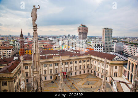 Mailand, Italien. Blick auf den Königspalast - Palazzo zünftig Stockfoto