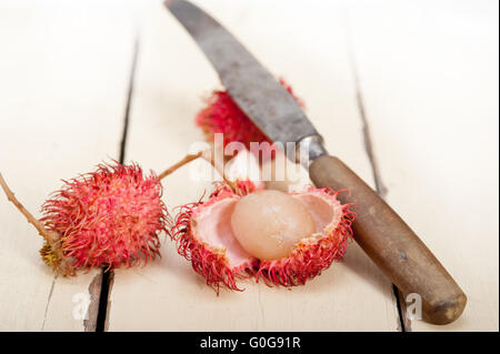 frische Rambutan Früchte Stockfoto