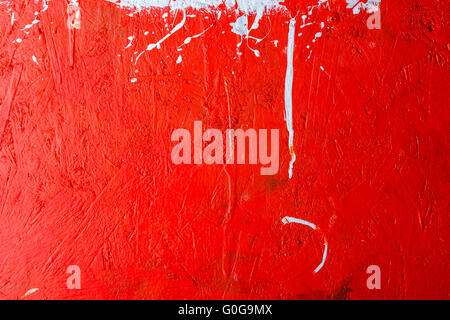 Hintergrund Kollektion - Flecken und Flecken der Farbe auf die bemalten Holzwand Stockfoto