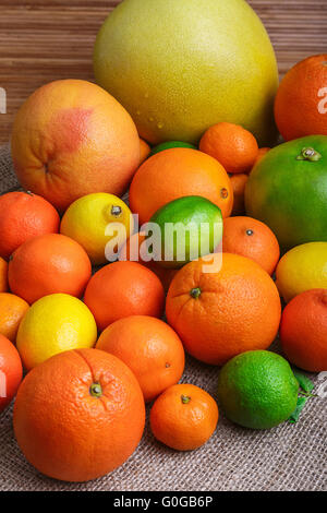 Hügel auf Entlassung Makro Zitrus Stockfoto