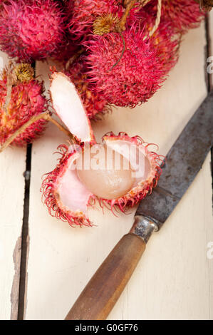 frische Rambutan Früchte Stockfoto