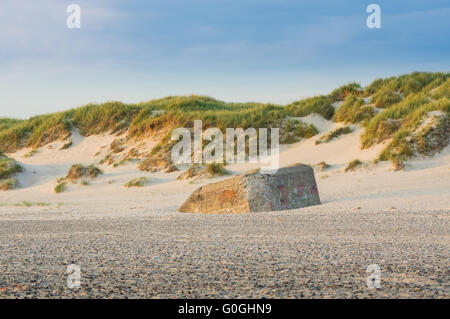 Summerbeach am Abend Stockfoto