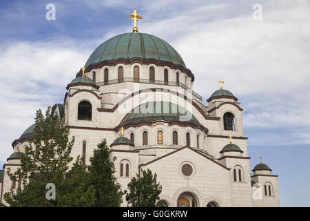 Kirche des Heiligen Sava in Belgrad Stockfoto