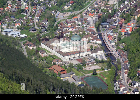 Kuppel und Pfarrei St. Blasien im Schwarzwald Stockfoto