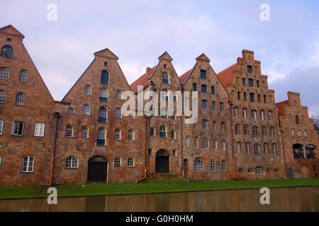 Salzlager, Lübeck, Norddeutschland Stockfoto