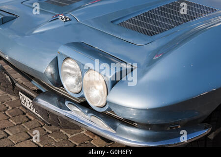 South Tyrol Klassik cars 2015 Chevrolet Corvette Coupe Scheinwerfer Stockfoto