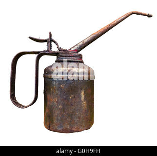 Alte Vintage Oil Can Stockfoto