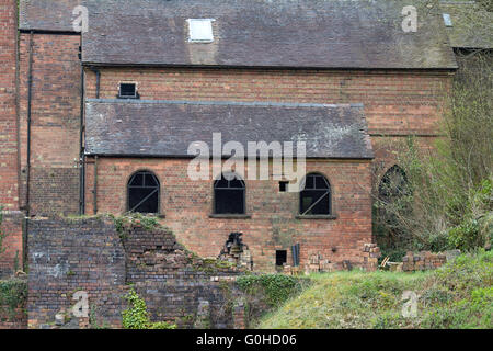 Blists Hill Hochöfen Coalbrookdale viktorianische Dorf Ironbridge Stockfoto