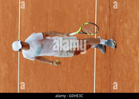 Madrid, Spanien - 29. April 2016: Rafael Nadal spanischer Tennisspieler, Mutua Madrid Open ATP 1000 Masters Series, Madrid, Spanien Stockfoto
