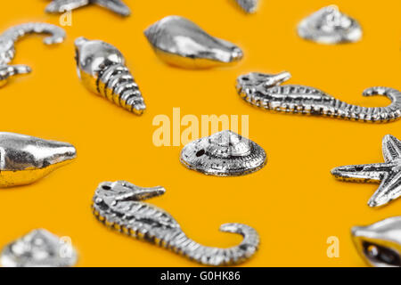 Meer Conches-Strand Hintergrund Stockfoto