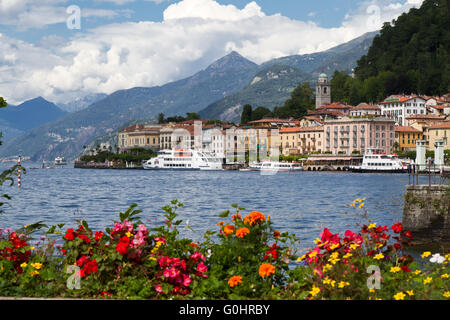 Die kleine Stadt von Italien am Comer See in Italien Stockfoto