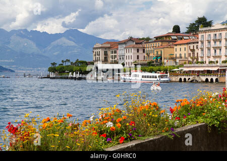 Die kleine Stadt Trubel am Comer See, Italien Stockfoto