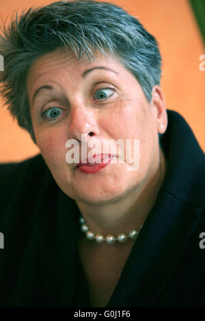 Porträt einer grauen Haaren Frau in ihrem 50. Stockfoto