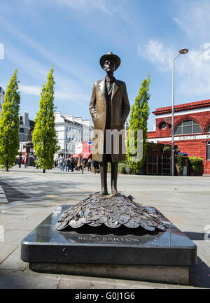 Imre Varga Statue von Bela Bartok (1881-1945), ungarischer Komponist, in South Kensington, London, England, UK Stockfoto