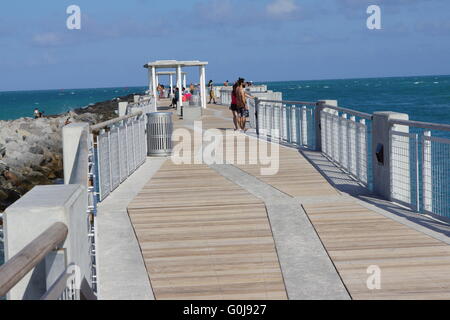 South Point Park Pier bin Südstrand Stockfoto
