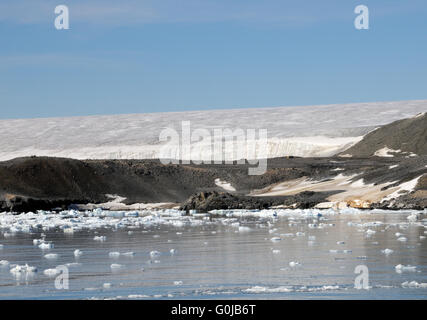 Hoffe Bay und die Tarbin Halbinsel Inlandeis Hope Bay, antarktische Halbinsel, Antarktis. Stockfoto