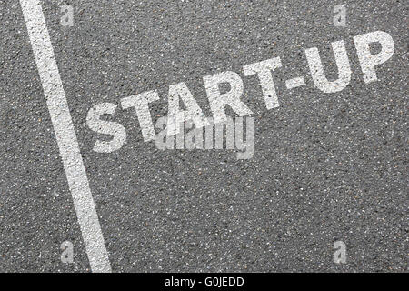 Start Start Start-up Business Konzept Start starten, Gründung neuer Unternehmen Karriere Stockfoto