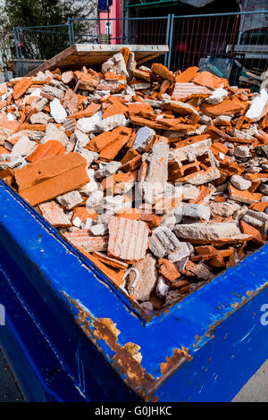 Bauschutt am Standort Stockfoto