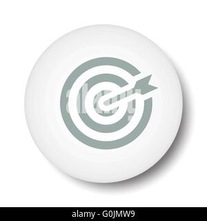 Ziel-Symbol Stock Vektor