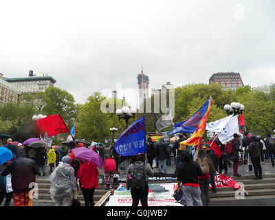 New York, NY, USA - 1. Mai 2016-Mayday Rallye am Union Square in New York City-Credit: Mark Apollo/Alamy Live-Nachrichten Stockfoto