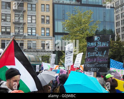New York, NY, USA - 1. Mai 2016-Mayday Rallye am Union Square in New York City-Credit: Mark Apollo/Alamy Live-Nachrichten Stockfoto