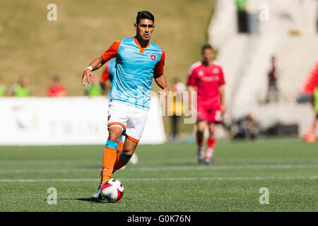 30. April 2016: Miami FC vorwärts Jaime Chavez (9) in Aktion während der NASL-Spiel zwischen Miami und Ottawa Fury FC am TD Place Stadium in Ottawa auf, Kanada Daniel Lea/CSM Stockfoto