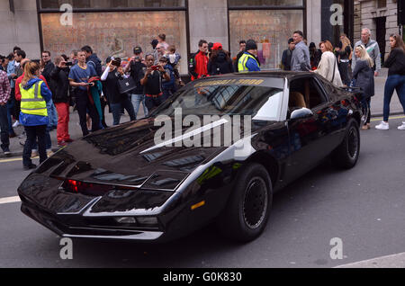 London, UK, 2. Mai 2016, Supercars vergangenen und gegenwärtigen sammeln in der Regent Street für die Gumball 3000 rally. Bildnachweis: JOHNNY ARMSTEAD/Alamy Live-Nachrichten Stockfoto