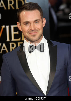 3. April 2016 - Jules-Ritter, die Teilnahme an der Olivier Awards 2016 am Royal Opera House Covent Garden in London, Vereinigtes Königreich. Stockfoto