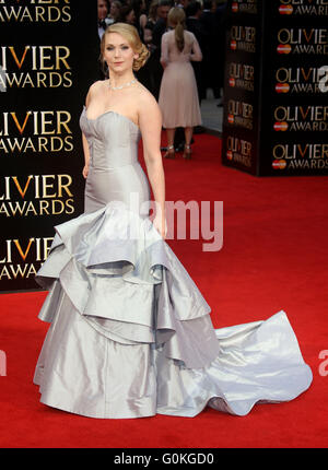 3. April 2016 - Emma Williams besucht die Olivier Awards 2016 am Royal Opera House Covent Garden in London, Vereinigtes Königreich. Stockfoto