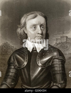 Oliver Cromwell, 1599-1658, Lord Protector von England, Schottland und Irland, Kommandant der parlamentarischen Armee Stockfoto