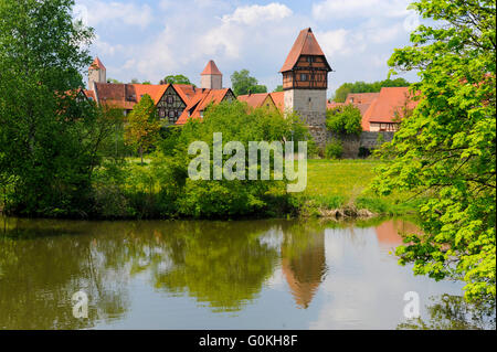 Altstadt Dinkelsbühl in Deutschland Stockfoto