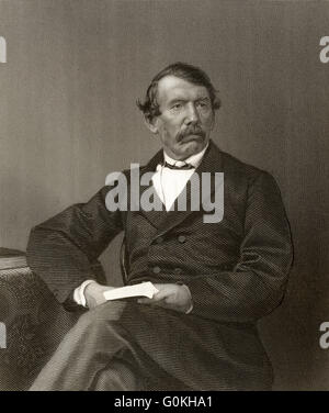 David Livingstone, 1813-1873, ein schottischer Missionar und Afrikaforscher in Afrika, Stockfoto