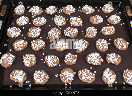 Weihnachtsplätzchen Backen Stockfoto