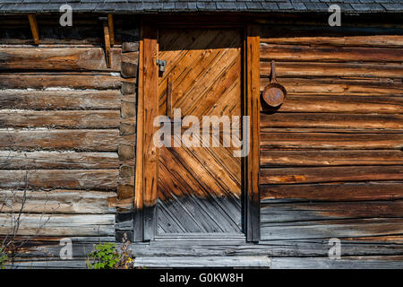 Deerlodge Cabin, ersten Aufsichtsrat Hütte von 1904, Yoho-Nationalpark, Provinz British Columbia, Kanada Stockfoto