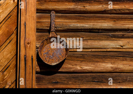 Deerlodge Cabin, ersten Aufsichtsrat Hütte von 1904, Yoho-Nationalpark, Provinz British Columbia, Kanada Stockfoto