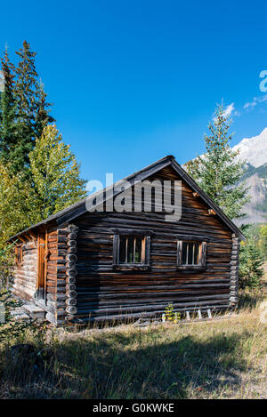 Deerlodge Cabin, ersten Aufsichtsrat Hütte von 1904, Yoho-Nationalpark, Provinz British Columbia, Kanada Stockfoto