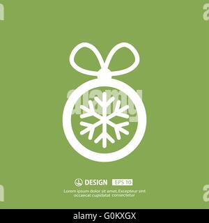 Christmas Ball Symbol Stock Vektor