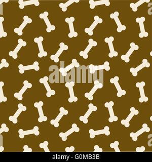 Knochen Musterdesign Illustration für Zoo-Design. Stock Vektor