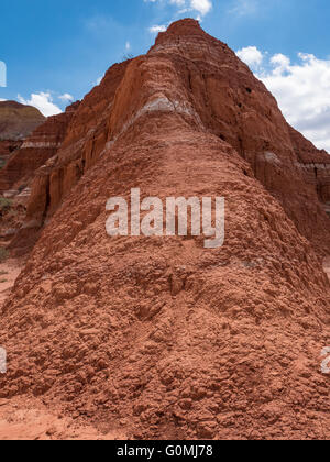 Klippen entlang der Strecke, Lighthouse Trail, Palo Duro State Park, Texas. Stockfoto