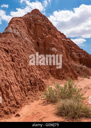 Klippen entlang der Strecke, Lighthouse Trail, Palo Duro State Park, Texas. Stockfoto